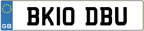 Trailer License Plate